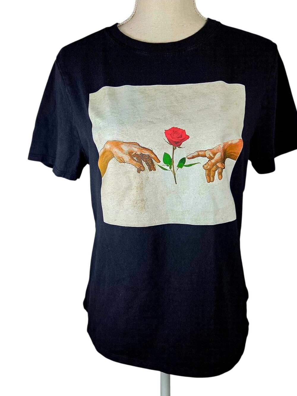 Forever 21 With Purpose T-Shirt Junior Large Black -Vinyl Graphic -The Creation